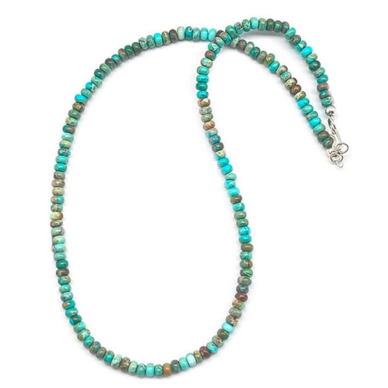 Navajo Turquoise Bead Heishi Choker Necklace (1 of 3)