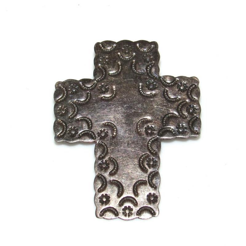 Vintage Mexico 925 Sterling Silver Cross Pendant (1 of 2)