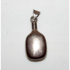 Vintage Taxco Mexico Perfume Bottle Container Pendant Silver