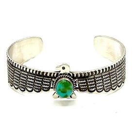 Navajo D Cadman Thunderbird Bracelet Royston Sterling Silver