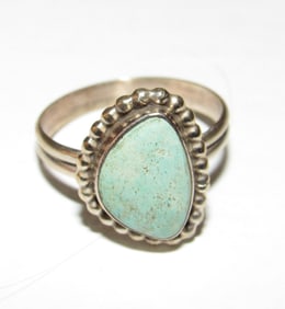 Navajo Dry Creek Turquoise Ring Size 8