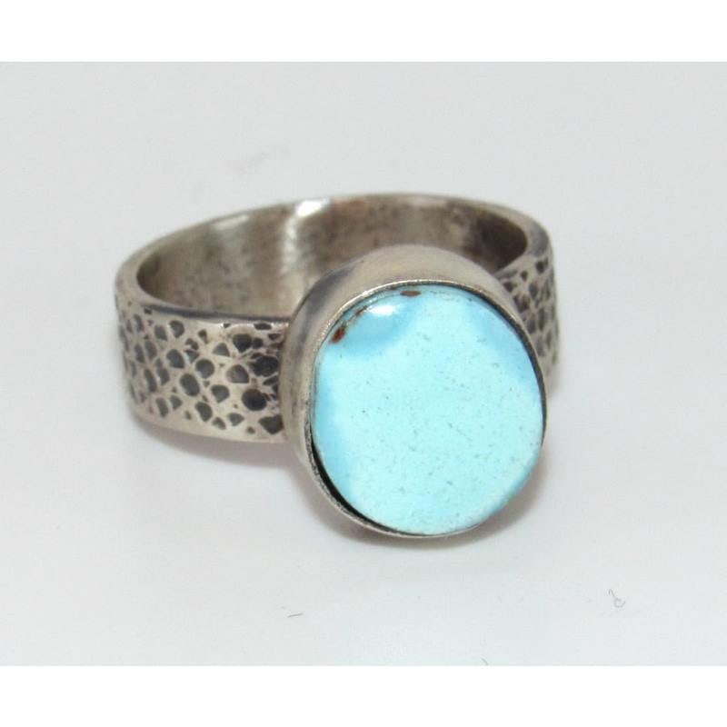 Navajo Golden Hills Turquoise Ring Sz 8 Sterling Silver Eli Skeets (1 of 5)