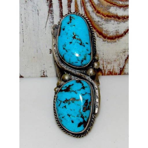 Intriguing San Felipe Blue Diamond Turquoise Sterling Silver Scorpion Bracelet Intriguing San Felipe Blue Diamond Turquoise Sterling Silver Scorpion Bracelet