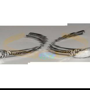 Navajo Opal Bracelet Stacker Sterling Silver Cuff Native American Signed: For your consideration is this fab vintage Navajo sterling silver and opal stacker cuff bracelet. The cuff features a traditional, elegant design in sterling silver accented with a beautiful opal cabo