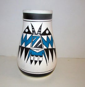 Vintage MATA ORTIZ Polychrome Pottery by R. Galvan