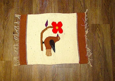 Mexican Weaving Southwestern Tapestry Pictorial