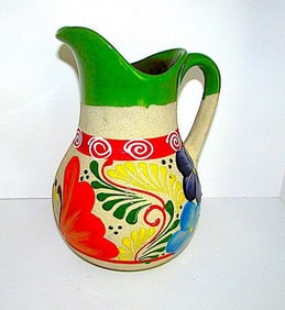 Mexican Talavera Large Water Pitcher