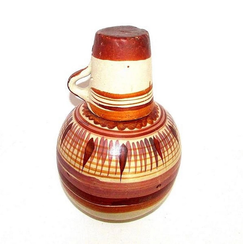 Vintage Mexican Water Jug with Mug (1 of 2)