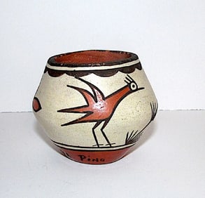 Vintage Zia Edwina Pino Bird Mini Pottery