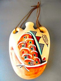 Vintage Laguna Pueblo Pottery Canteen
