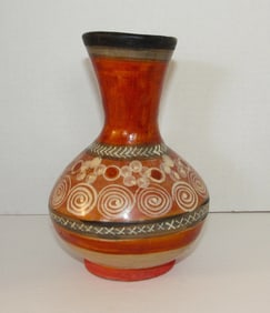 Mexican Tonala Terracotta Pottery Vase Olla