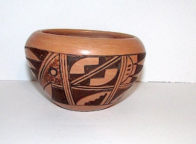 Hopi B Polacca Eye Dazzler Small Polychrome Pottery