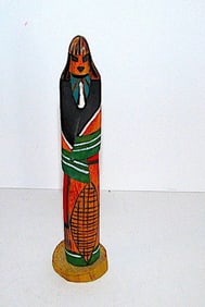 Hopi Cottonwood Hand Carved Kachina Katsin Mana