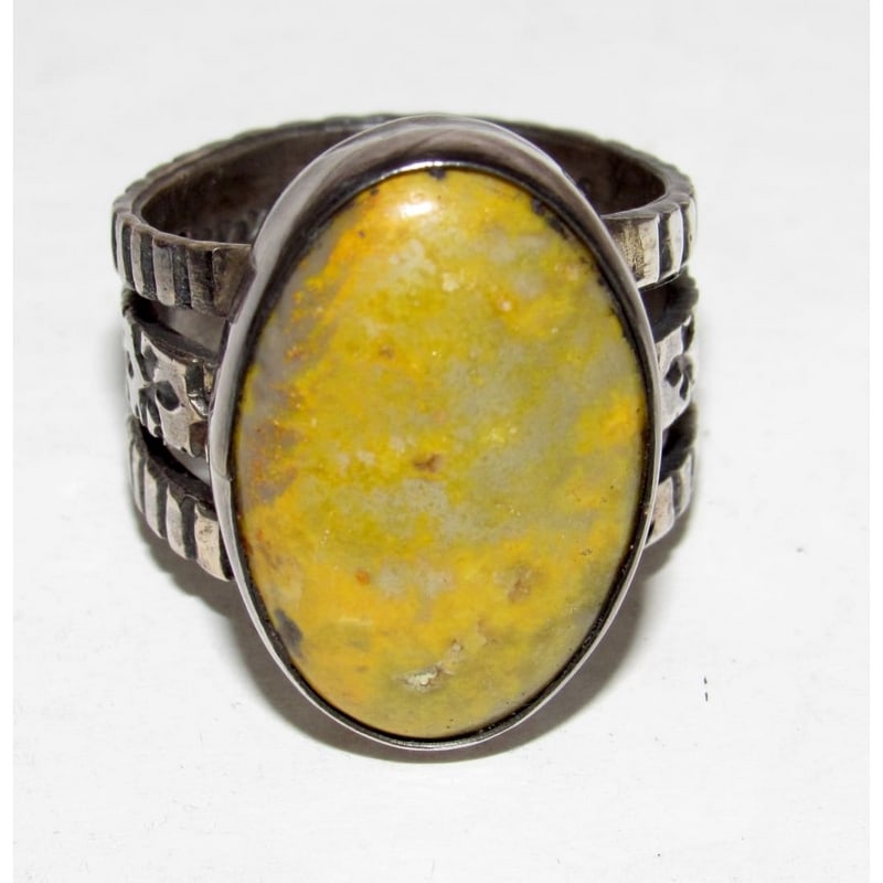 Native America Bumblebee Jasper Ring Sz 8 Jacob Troncosa Sterling Silver (1 of 5)