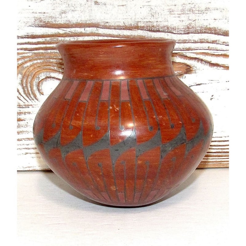 Vintage Mata Ortiz Polychrome Hand Coiled Pottery by Z. Lucero de Leon (1 of 4)