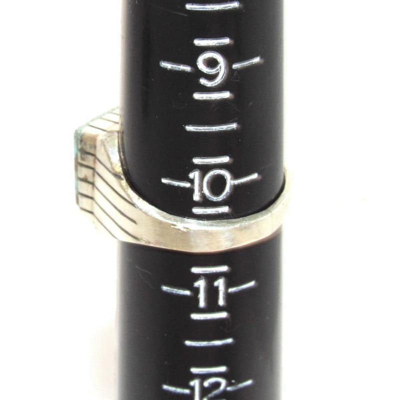 Navajo Ray Jack Turquoise Men Ring Size 10.5 Native Signed - 4