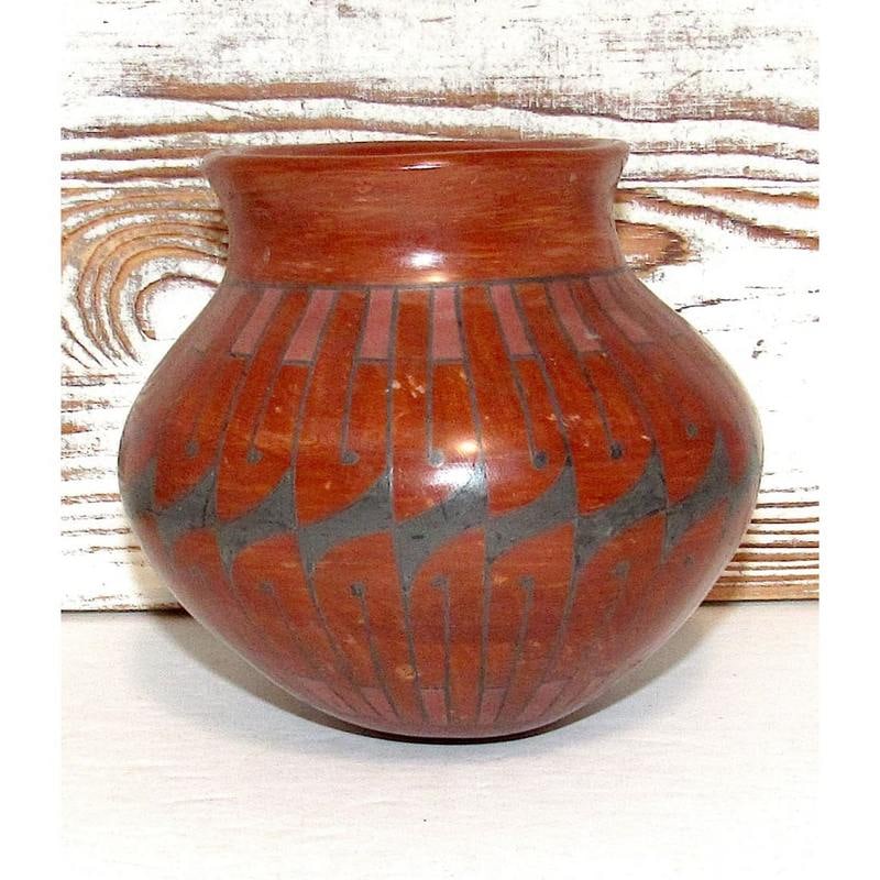 Vintage Mata Ortiz Polychrome Hand Coiled Pottery by Z. Lucero de Leon (1 of 4)