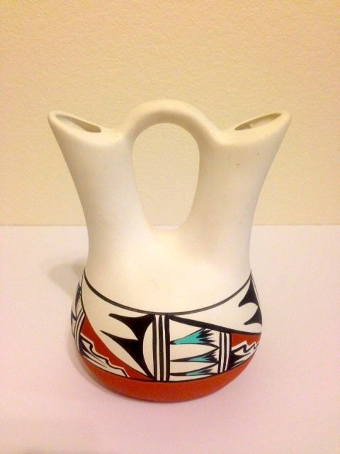 Vintage Jemez Pueblo Wedding Vase By L Toya Dec 01 2013 The