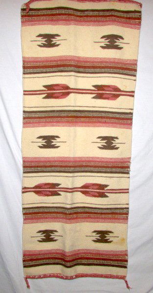 Vintage Mid Century Mexican Hand Woven Wool Rug (1 of 2)