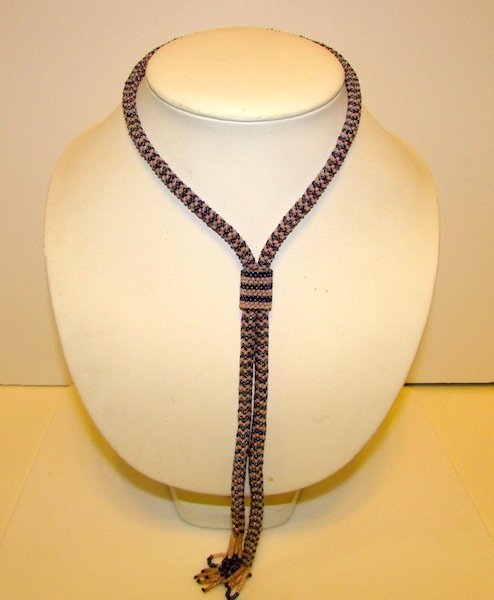 Vintage Native American Plain Indians Bolo Necklace (1 of 1)