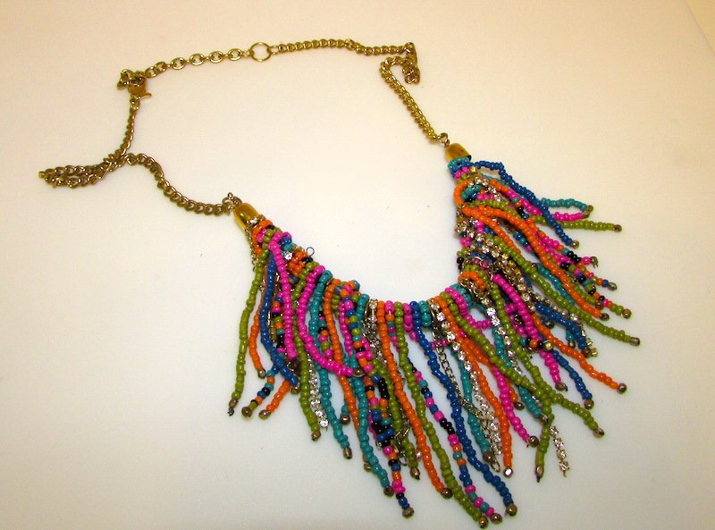 Southwestern Multicolor Beaded Necklace (1 of 1)