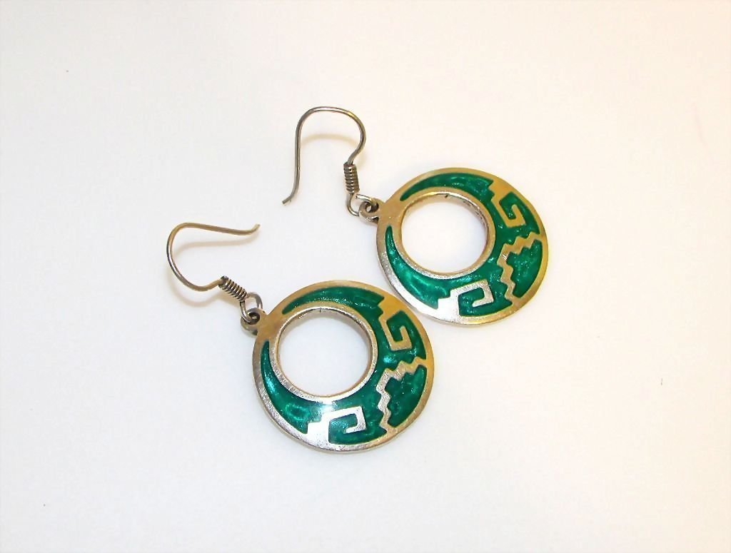 Mexican Sterling Silver 925 Taxco Earrings (1 of 1)