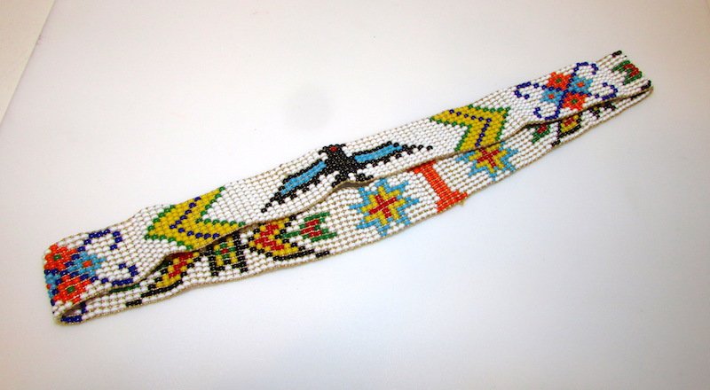 Vintage Zuni Ceremonial Beaded  Headband (1 of 1)