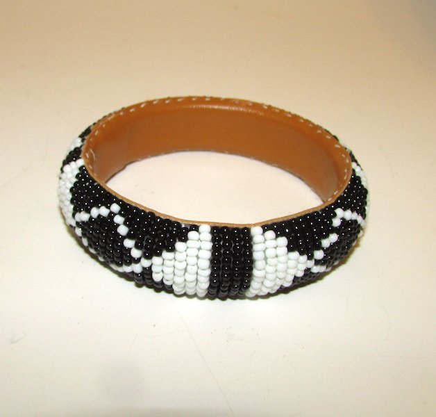 Native American Beaded Bangle Bracelet (1 of 1)