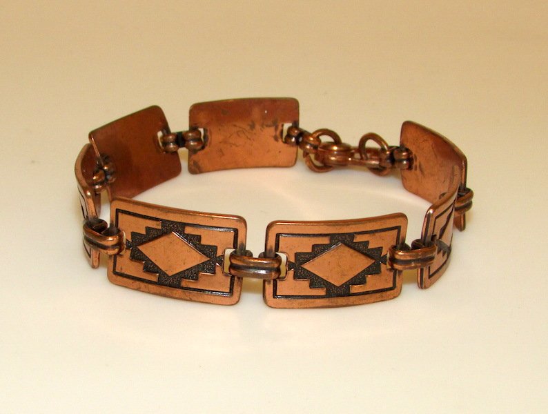 Vintage Native American Copper Bracelet (1 of 1)