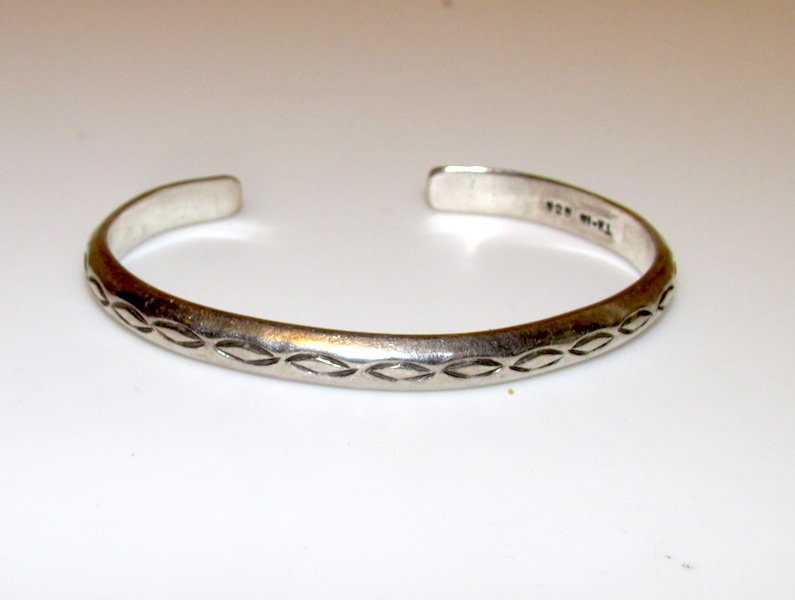 Vintage Mexican Taxco 925 Silver Cuff Bracelet (1 of 1)
