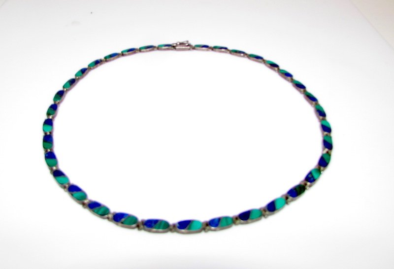 Vintgae Mexican Taxco 950 Silver Necklace (1 of 1)