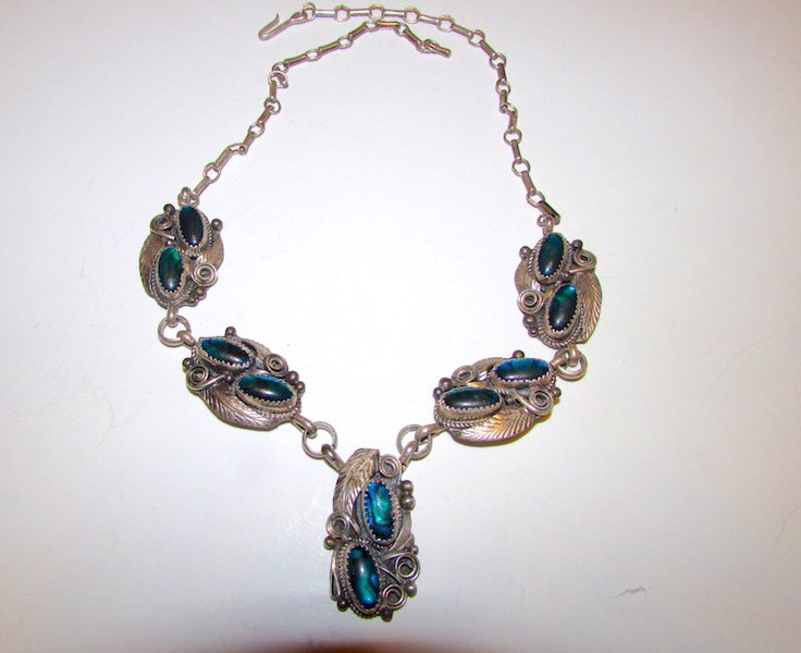 Navajo Collectible Sterling Squash Blossom J. Morris (1 of 2)