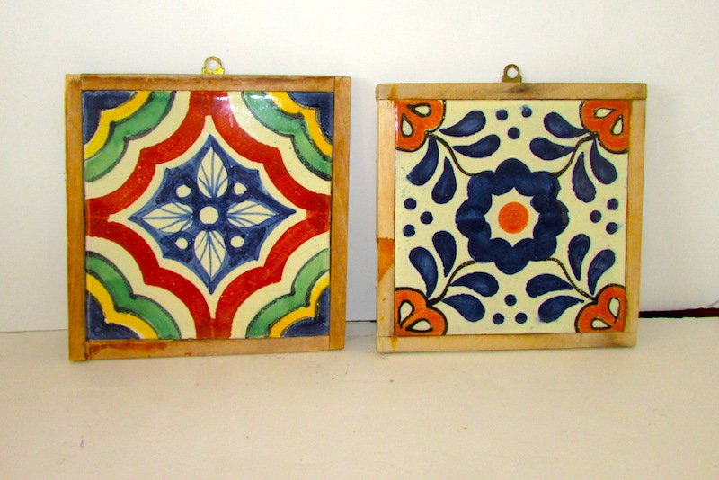 Vintage Mexican Talavera Pottery Coasters (1 of 1)