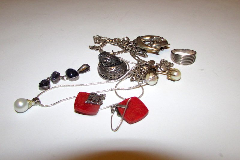 Sterling Silver 925 Jewelry Lot with Scrap (1 of 1)