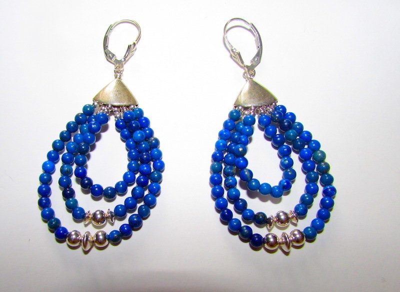 Desert Rose Trading Sterling Lapis Lazuli Earrings (1 of 1)
