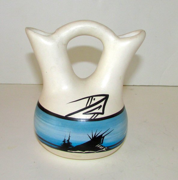 Vintage Navajo Pottery Wedding Vase (1 of 2)