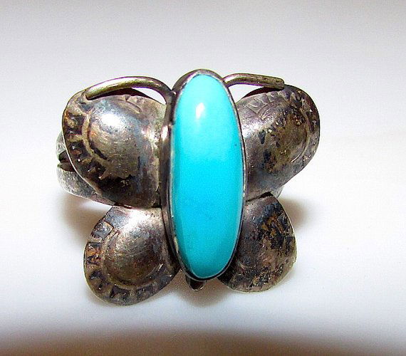 Native American Navajo Old Pawn Sterling Silver (1 of 2)