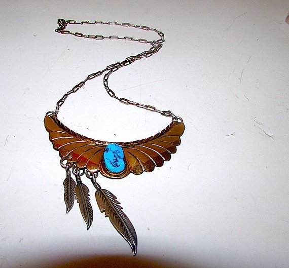 Native America Navajo Harry Spencer Sterling Silver 12K (1 of 3)