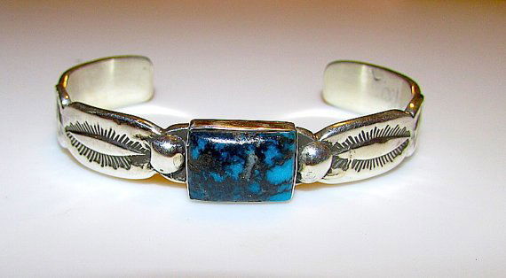Vintage Native American Navajo Sterling Silver Blue (1 of 4)