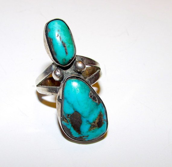 Vintage Old Pawn Native American Navajo Sterling Silver (1 of 2)