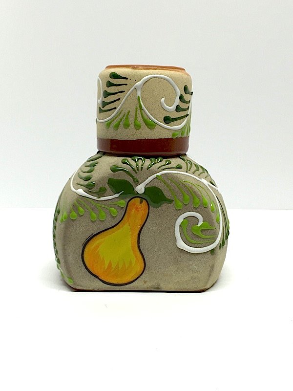 Vintage Mexican Talavera Jug with Cup (1 of 2)