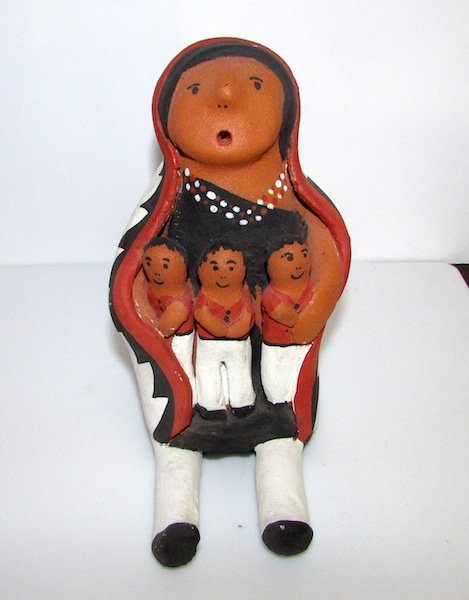 Native American Acoma Pueblo Pottery  Story Teller (1 of 3)