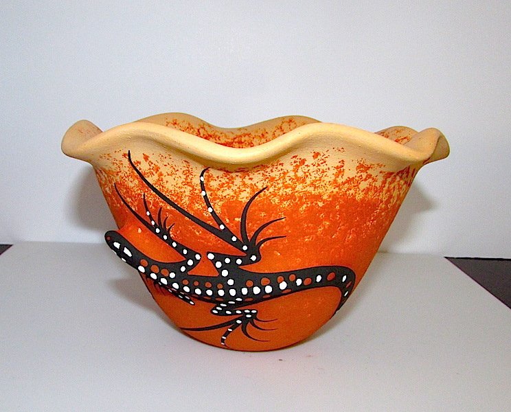 Zuni 3D Lizard Pottery D. Celicion (1 of 3)