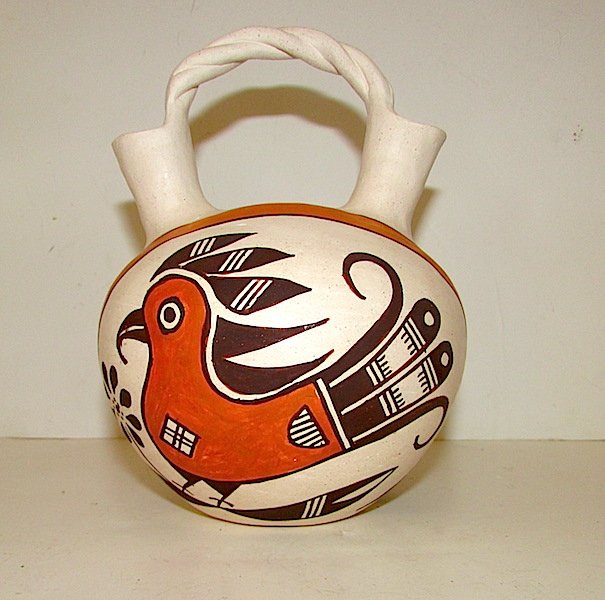 Vintage ACOMA Pueblo Pottery Collector Wedding Vase (1 of 2)