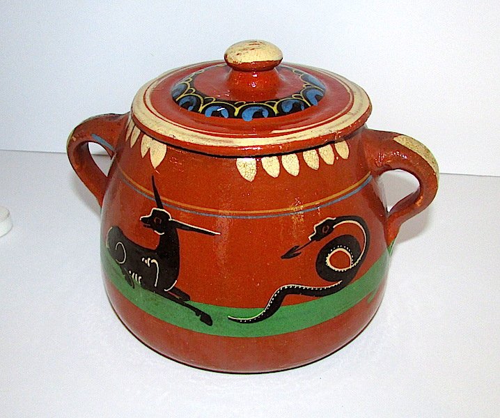 Vintage Mexican Tlaquepaque Pottery Bowl Rare (1 of 2)