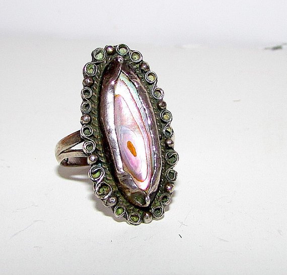 Pre Eagle Taxco 925 Mexican Ring Sz 6 (1 of 2)