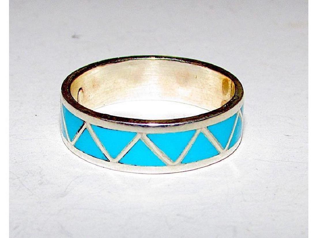 Native American Zuni Old Pawn Sterling Silver Sleeping (1 of 2)