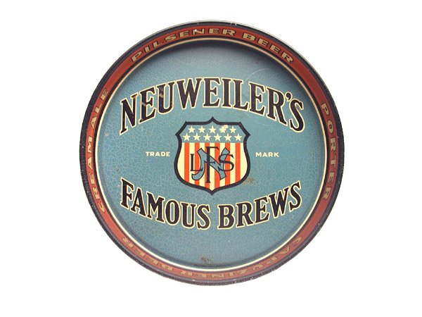 Neuweiler's Famous Beer Serving Tray.