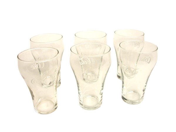 Lot 6 Coke Glasses.