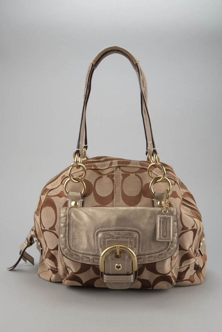 Coach Soho Signature Sabrina Satchel Bag: Designer: Coach Style: Shoulder Bag, Satchel, Everyday Bag